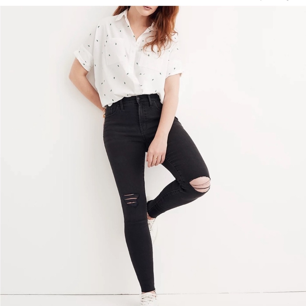 Madewell High Rise Busted Knee Jean